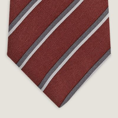 HERMES ネクタイ RAYURES CHEVRONS Rayures Chevrons tie - Beige | Hermès Netherlands